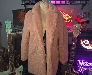 Cozy Blush Teddy Jacket for Women